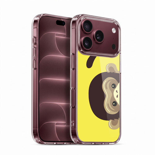 Head Case Designs Peeking Animals Monkey Soft Gel Case for Apple iPhone 18 Pro