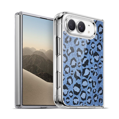 Head Case Designs Printed Denim Leopard Soft Gel Case for Apple iPhone Duo