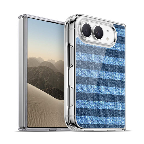 Head Case Designs Printed Denim Striped Soft Gel Case for Apple iPhone Duo