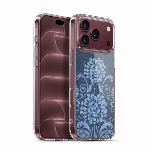 Head Case Designs Printed Denim Floral Soft Gel Case for Apple iPhone 18 Pro Max