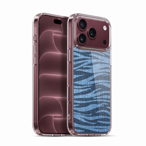 Head Case Designs Printed Denim Zebra Soft Gel Case for Apple iPhone 18 Pro Max