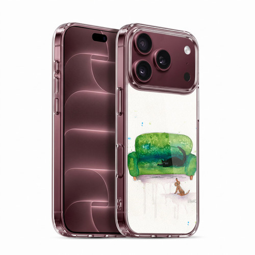 Wyanne Nature Portraits II Couch Cat and Dog Soft Gel Case for Apple iPhone 18 Pro