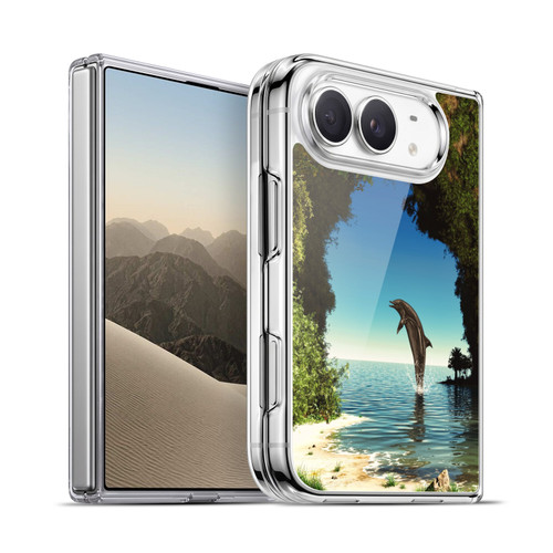 Simone Gatterwe Dolphins Hidden Cave Soft Gel Case for Apple iPhone Duo