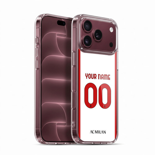 Custom Customised Personalised AC Milan 2022/23 Kit Away Soft Gel Case for Apple iPhone 18 Pro Max