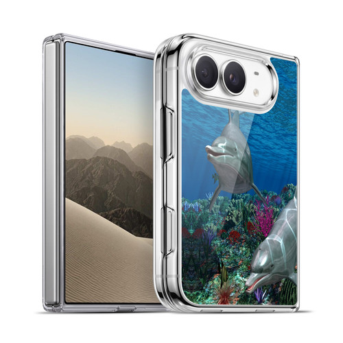 Simone Gatterwe Dolphins Twins Soft Gel Case for Apple iPhone Duo