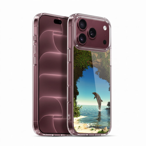 Simone Gatterwe Dolphins Hidden Cave Soft Gel Case for Apple iPhone 18 Pro Max