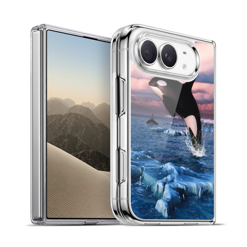 Simone Gatterwe Life In Sea Killer Whales Soft Gel Case for Apple iPhone Duo