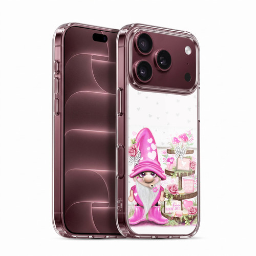 Sheena Pike Holiday Pink Valentine Gnome Soft Gel Case for Apple iPhone 18 Pro