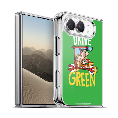 The Flintstones Graphics Drive Green Soft Gel Case for Apple iPhone Duo
