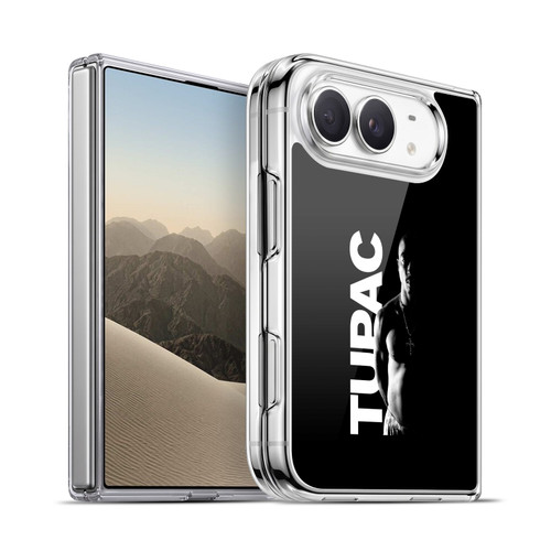 Tupac Shakur Key Art Black And White Soft Gel Case for Apple iPhone Duo