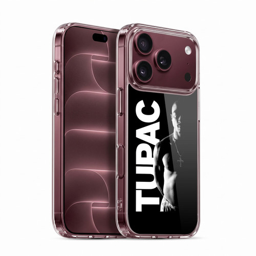 Tupac Shakur Key Art Black And White Soft Gel Case for Apple iPhone 18 Pro