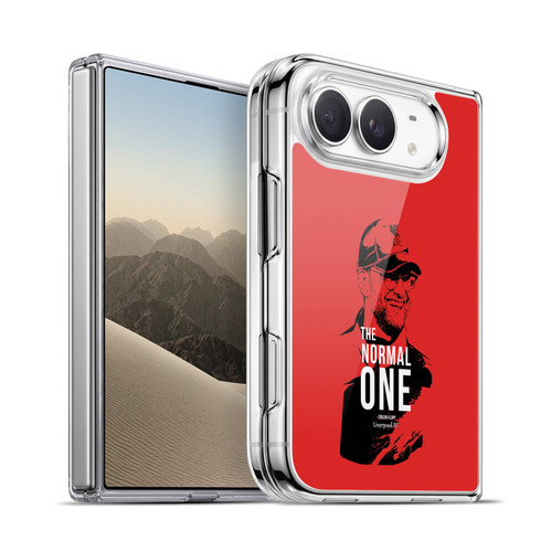 Liverpool Football Club Jurgen Klopp Illustrations Smile Red Soft Gel Case for Apple iPhone Duo