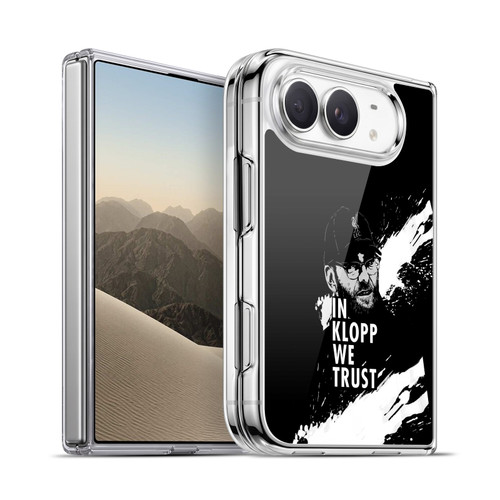 Liverpool Football Club Jurgen Klopp Illustrations Stare Black Soft Gel Case for Apple iPhone Duo