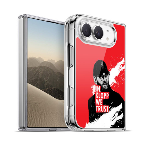 Liverpool Football Club Jurgen Klopp Illustrations Stare Red Soft Gel Case for Apple iPhone Duo