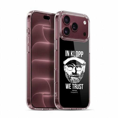 Liverpool Football Club Jurgen Klopp Illustrations Full Face Black Soft Gel Case for Apple iPhone 18 Pro Max