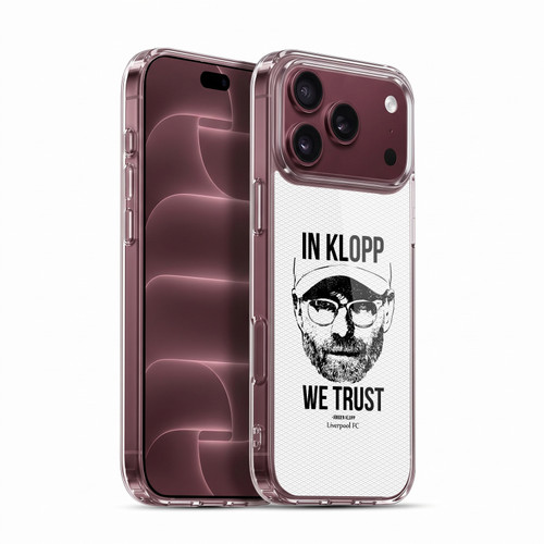 Liverpool Football Club Jurgen Klopp Illustrations Full Face White Soft Gel Case for Apple iPhone 18 Pro Max