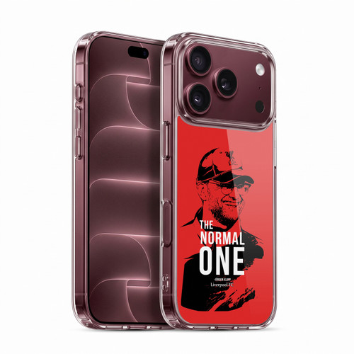 Liverpool Football Club Jurgen Klopp Illustrations Smile Red Soft Gel Case for Apple iPhone 18 Pro