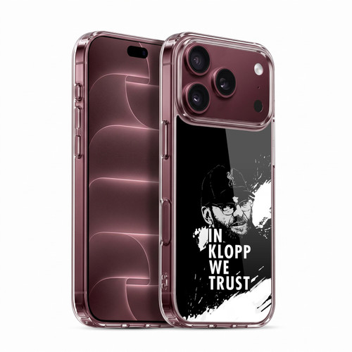 Liverpool Football Club Jurgen Klopp Illustrations Stare Black Soft Gel Case for Apple iPhone 18 Pro