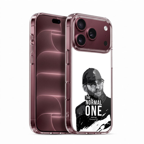 Liverpool Football Club Jurgen Klopp Illustrations Stare White Soft Gel Case for Apple iPhone 18 Pro