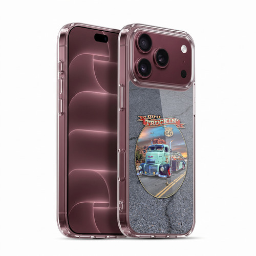 Larry Grossman Retro Collection Keep on Truckin' Rt. 66 Soft Gel Case for Apple iPhone 18 Pro Max