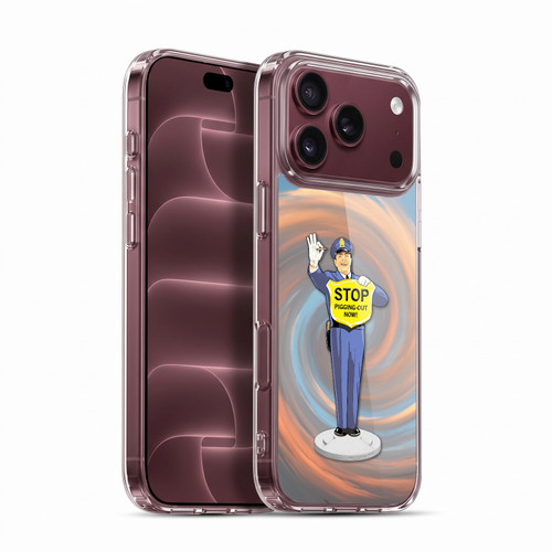 Larry Grossman Retro Collection Stop Pigging Out Soft Gel Case for Apple iPhone 18 Pro Max