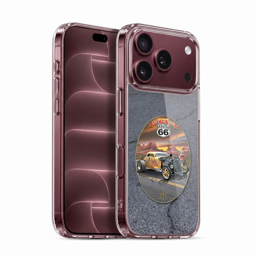 Larry Grossman Retro Collection Route 66 Hot Rod Coupe Soft Gel Case for Apple iPhone 18 Pro