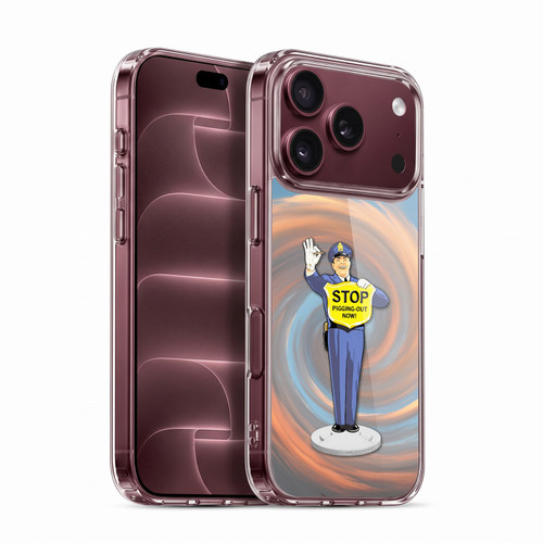 Larry Grossman Retro Collection Stop Pigging Out Soft Gel Case for Apple iPhone 18 Pro