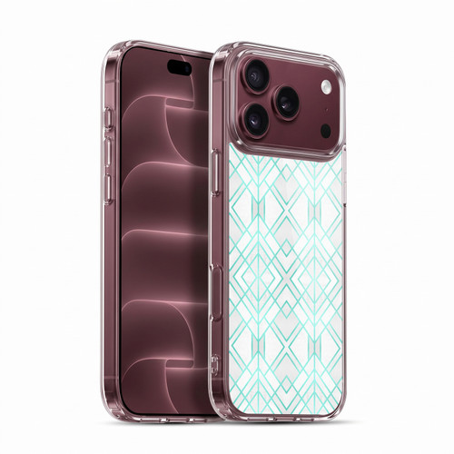Elisabeth Fredriksson Geometric Design And Pattern Turquoise Geo Soft Gel Case for Apple iPhone 18 Pro Max