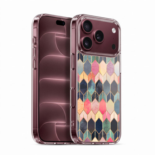 Elisabeth Fredriksson Geometric Design And Pattern Colourful Stained Glass Soft Gel Case for Apple iPhone 18 Pro