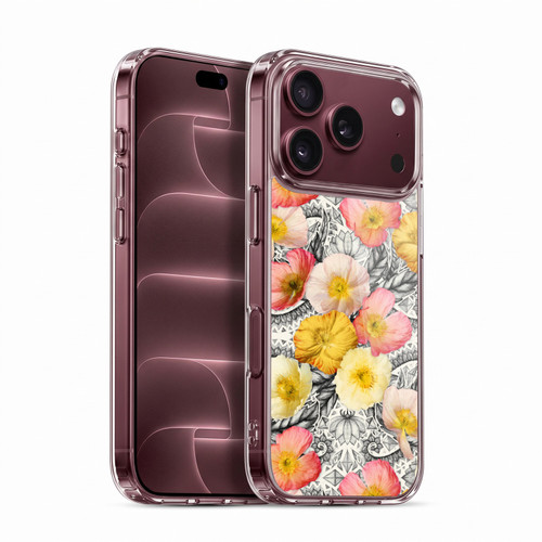 Micklyn Le Feuvre Florals 2 Collage of Flowers and Pattern Soft Gel Case for Apple iPhone 18 Pro