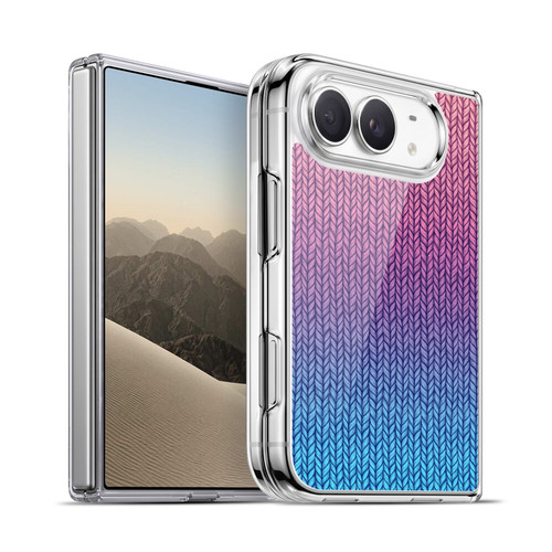 Micklyn Le Feuvre Patterns Chunky Knit Soft Gel Case for Apple iPhone Duo