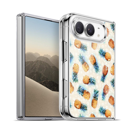 Micklyn Le Feuvre Patterns Pineapples and Crystals Soft Gel Case for Apple iPhone Duo
