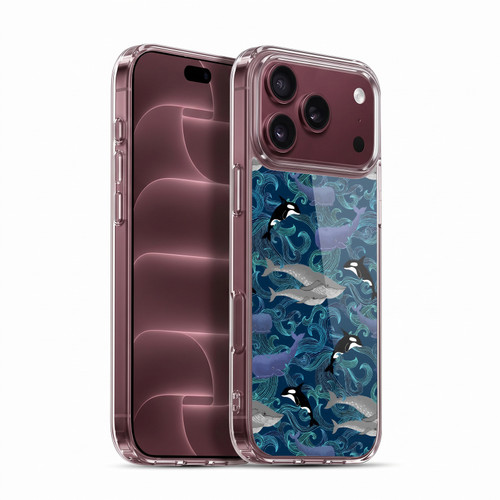Micklyn Le Feuvre Patterns Giants in Teal Soft Gel Case for Apple iPhone 18 Pro Max