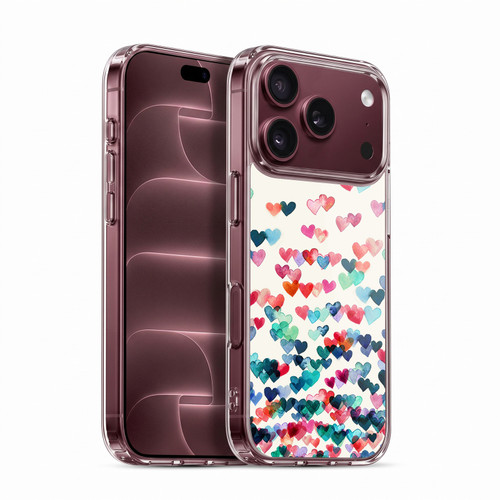 Micklyn Le Feuvre Patterns Watercolour Heart Connections Soft Gel Case for Apple iPhone 18 Pro