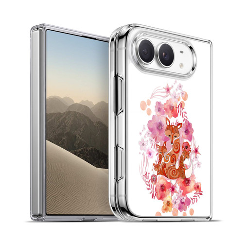Monika Strigel Animals And Flowers Fox Family Soft Gel Case for Apple iPhone Duo