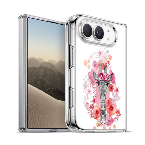Monika Strigel Animals And Flowers Giraffe Soft Gel Case for Apple iPhone Duo