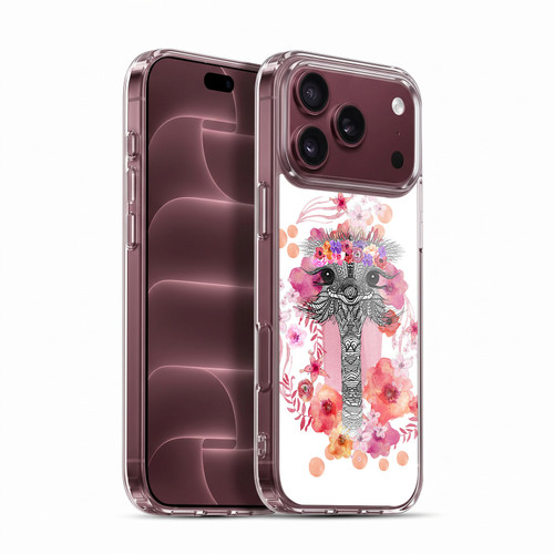 Monika Strigel Animals And Flowers Ostrich Aztec Soft Gel Case for Apple iPhone 18 Pro Max