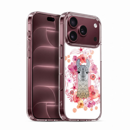 Monika Strigel Animals And Flowers Baby Llama Soft Gel Case for Apple iPhone 18 Pro