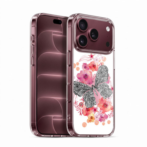 Monika Strigel Animals And Flowers Butterfly Soft Gel Case for Apple iPhone 18 Pro