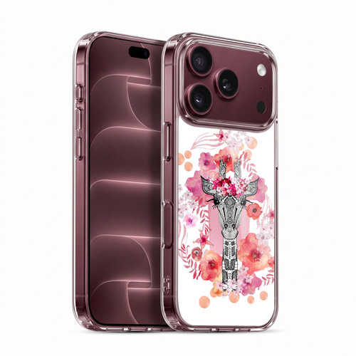 Monika Strigel Animals And Flowers Giraffe Soft Gel Case for Apple iPhone 18 Pro
