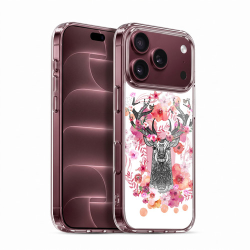 Monika Strigel Animals And Flowers Stag Aztec Soft Gel Case for Apple iPhone 18 Pro