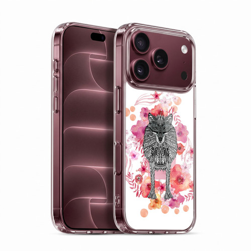 Monika Strigel Animals And Flowers Wolf Soft Gel Case for Apple iPhone 18 Pro