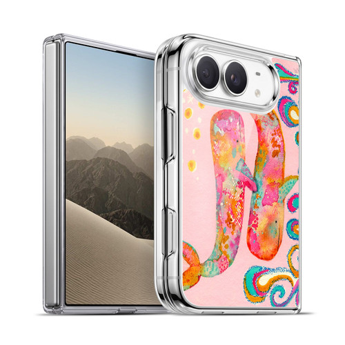Wyanne Nature Portraits II Pink Whales Soft Gel Case for Apple iPhone Duo