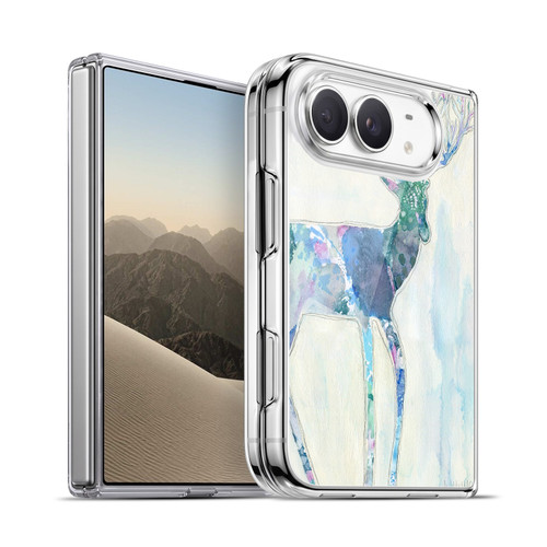 Wyanne Nature Portraits II Watercolour Blue Deer Soft Gel Case for Apple iPhone Duo