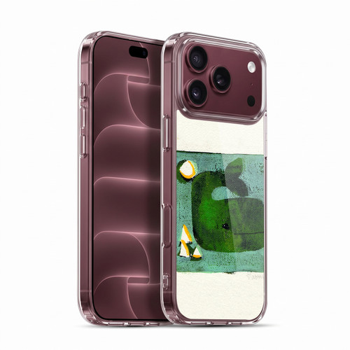 Wyanne Nature Portraits II Green Whale Monoprint Soft Gel Case for Apple iPhone 18 Pro Max