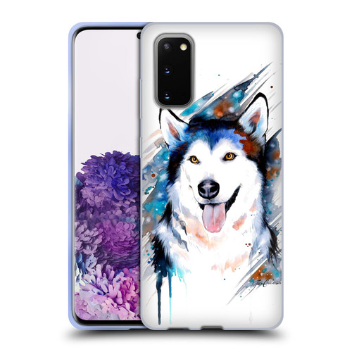 Pixie Cold Animals Husky Soft Gel Case for Samsung Galaxy S20 / S20 5G