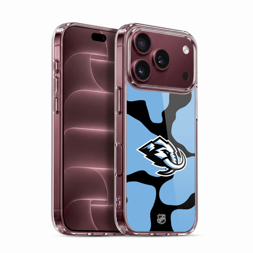 NHL Utah Mammoth Cow Pattern Soft Gel Case for Apple iPhone 18 Pro