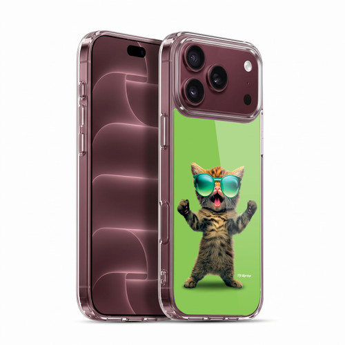 P.D. Moreno Furry Fun Artwork Cat Sunglasses Soft Gel Case for Apple iPhone 18 Pro Max