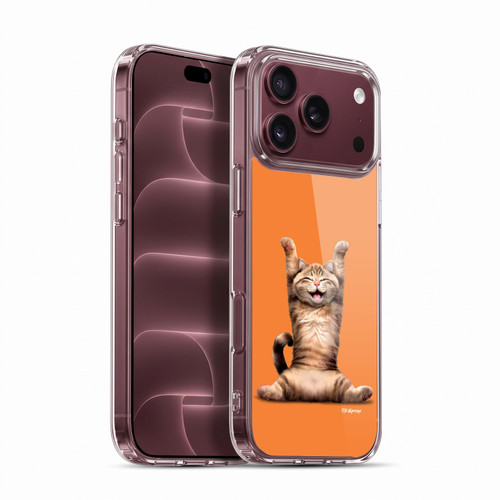 P.D. Moreno Furry Fun Artwork Happy Cat Soft Gel Case for Apple iPhone 18 Pro Max
