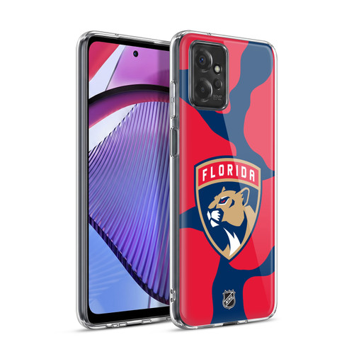 NHL Florida Panthers Cow Pattern Soft Gel Case for Motorola Moto G Power (2023)